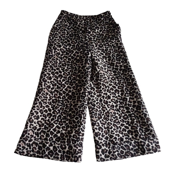 Maeve Leopard Print Wide Leg Pants - Picture 2 of 16